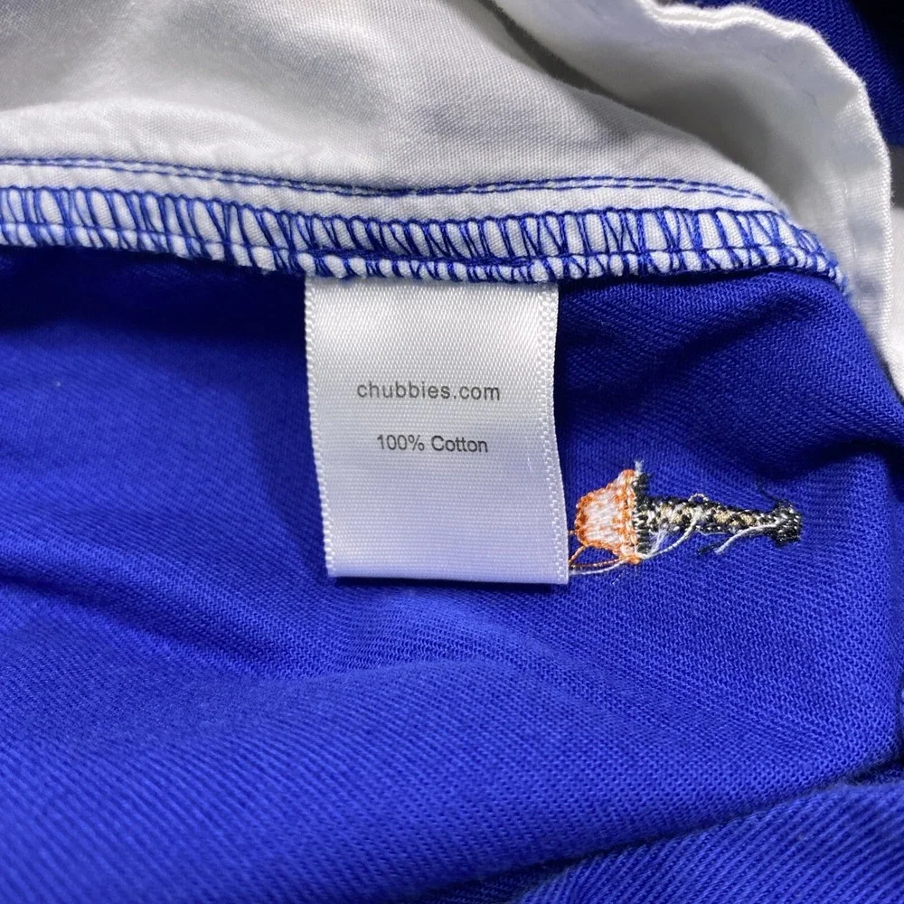 Chubbies Shorts Men's Medium Blue The Fragiles AOP‎ Leg Lamp A Christmas Story